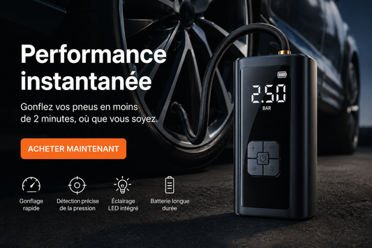DriveNova™ AirPump Pro – Compresseur à air sans fil 150 PSI