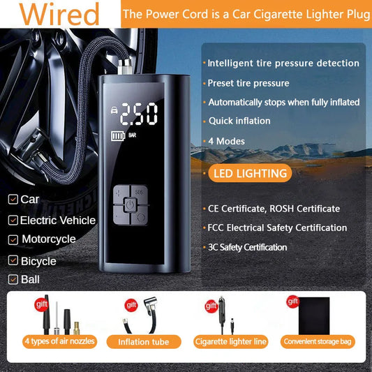 DriveNova™ AirPump Pro – Compresseur à air sans fil 150 PSI